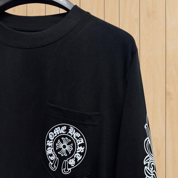 Chrome Hearts Men's Classic Black Long Sleeve - Picture 3 of 4